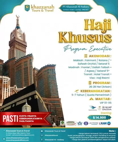 Biaya Promo Haji Furoda Syawal Mei 2025 Di Bandung Termurah